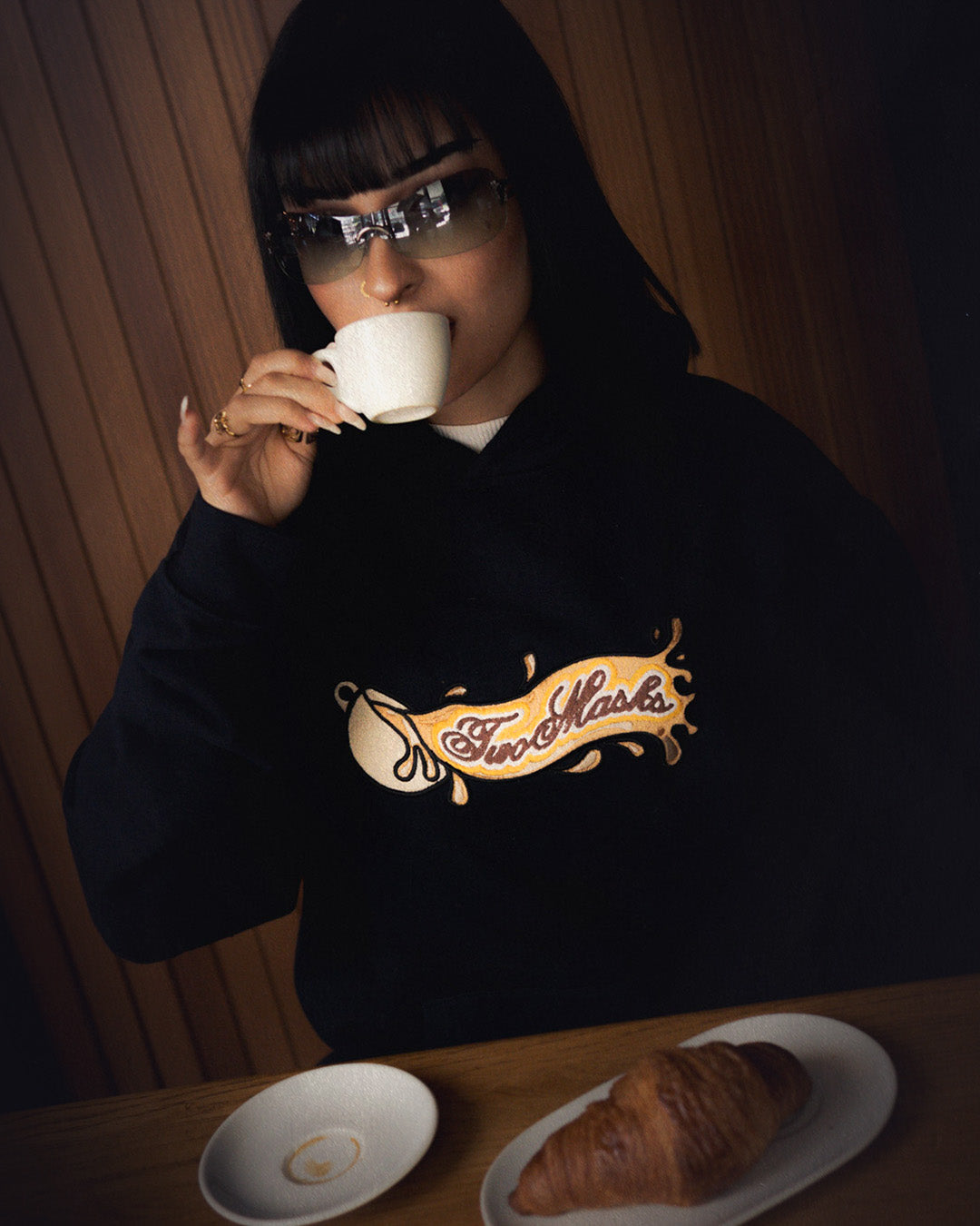 Coffee Hoodie - Azul Marino