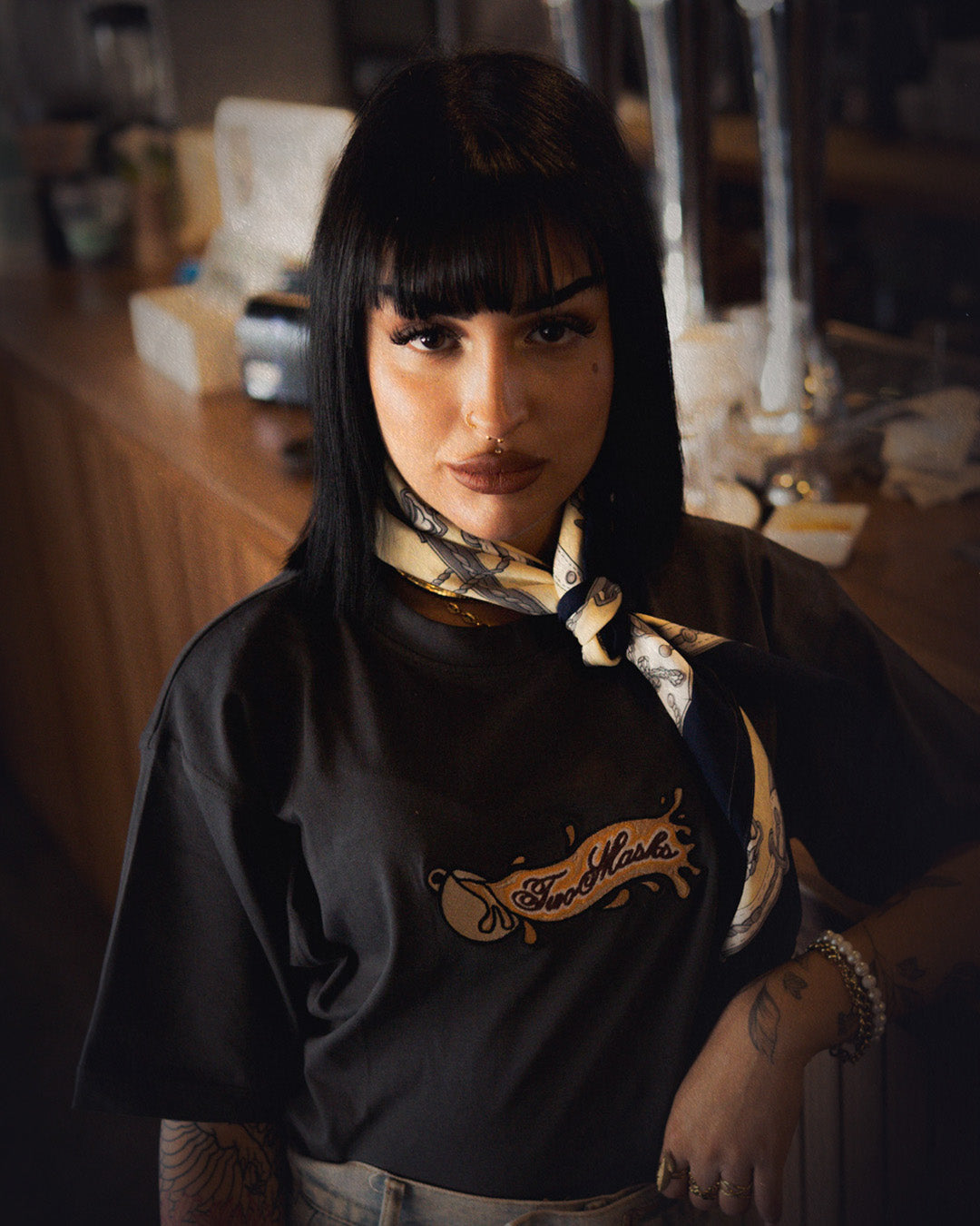 Coffee Tee - Gris Oscuro